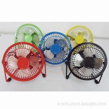 4/6-inch USB Fans, Iron Net, Silver Blades and Customized Color Welcomed
